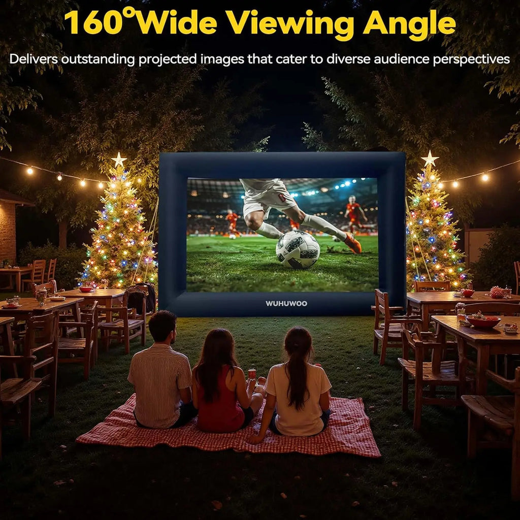 Inflatable Movie Screen With Air Blower For Backyard Viewing