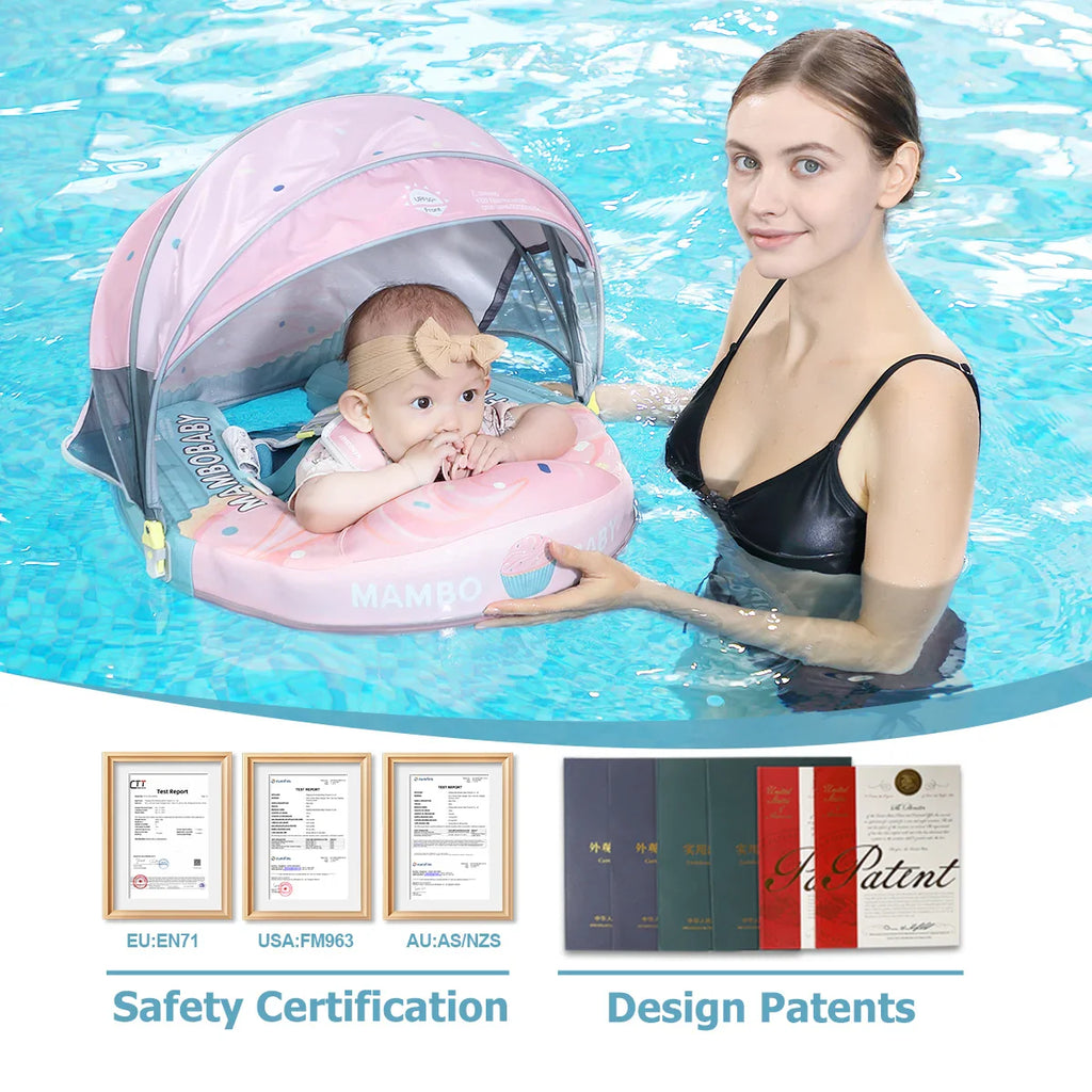 Mambobaby No Slip Safe Harness Baby Swim Float for Toddlers