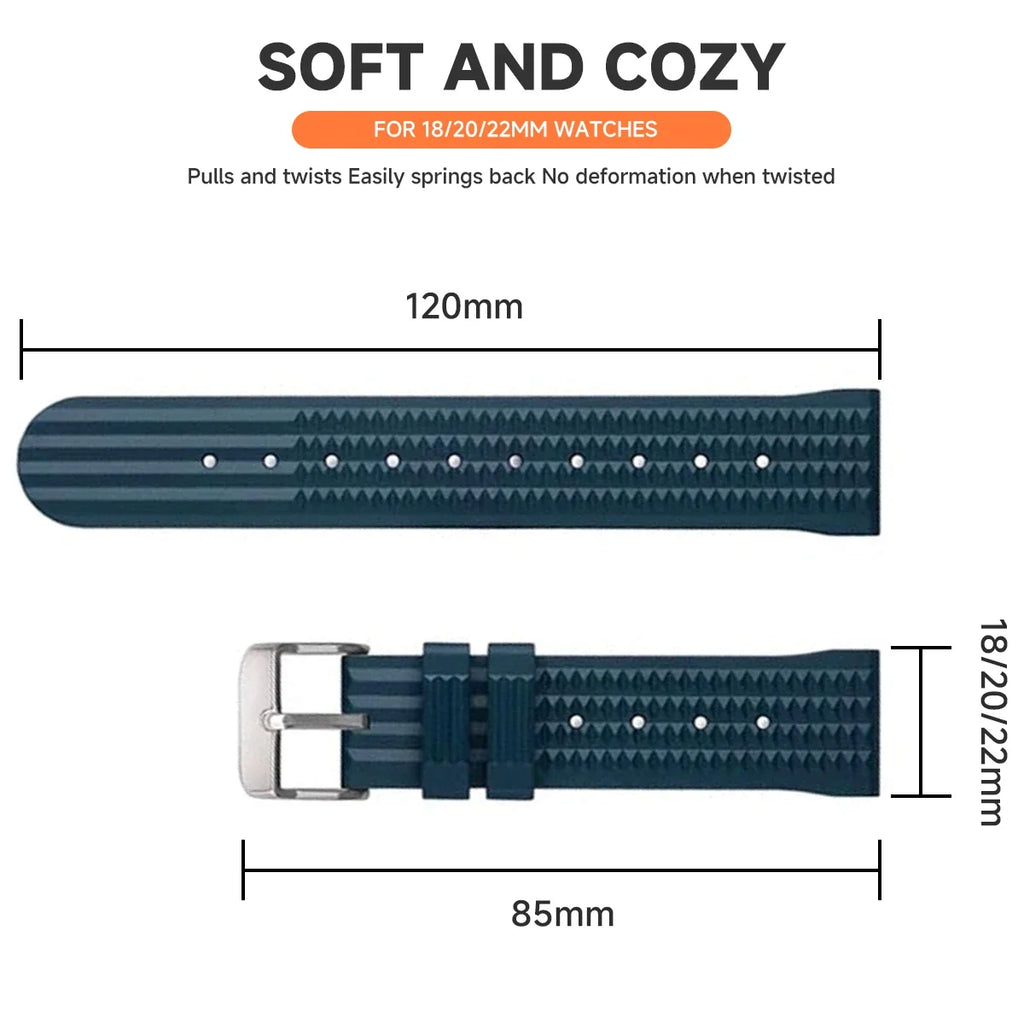 COROS PACE & APEX FKM Rubber Waffle Band