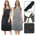 Zhejiang Craft of Weaving Adjustable Linen Kitchen Aprons, 2 Pack