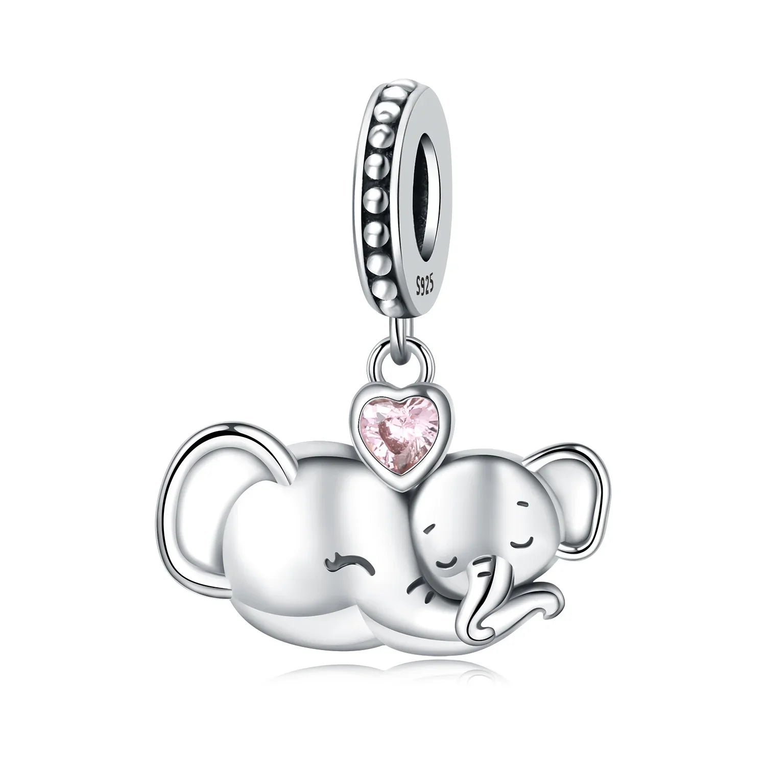 Hot Sale 925 Sterling Silver Dog Cat Cute Pet Animals Pendant Birthday Party Gift for Women Bangle Bracelet Necklace DIY Jewelry