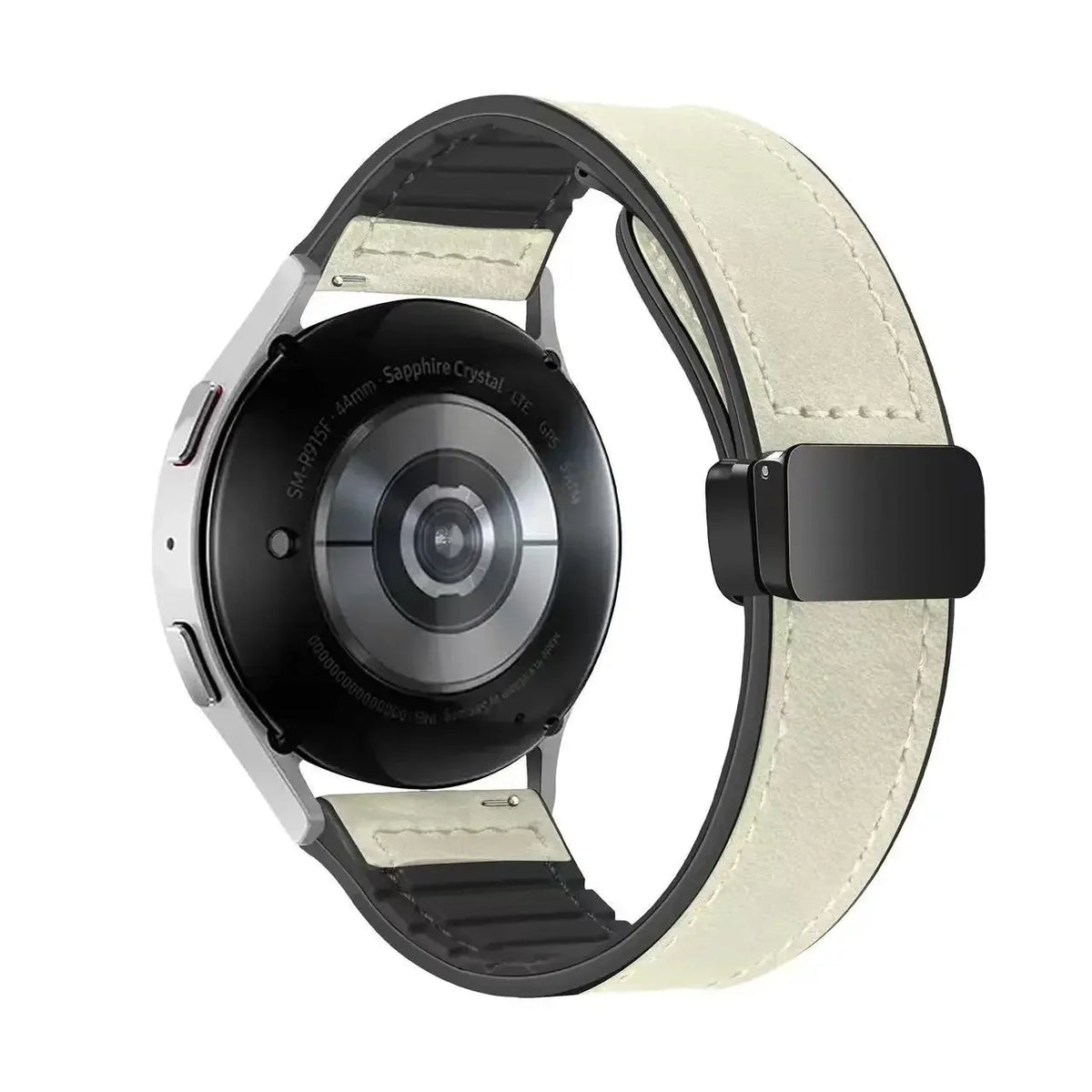 Garmin 18/20/22mm Quick Release Leather and Silicone Magnetic Band
