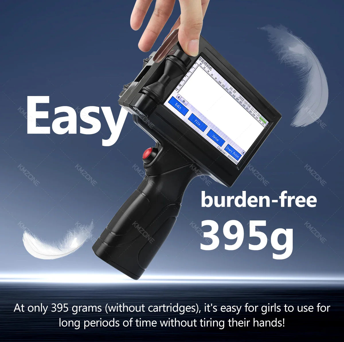 12.7mm Portable Inkjet Printer Handheld TIJ Maker Machine with ink Cartridge Image Picture Serial Number Edit Print