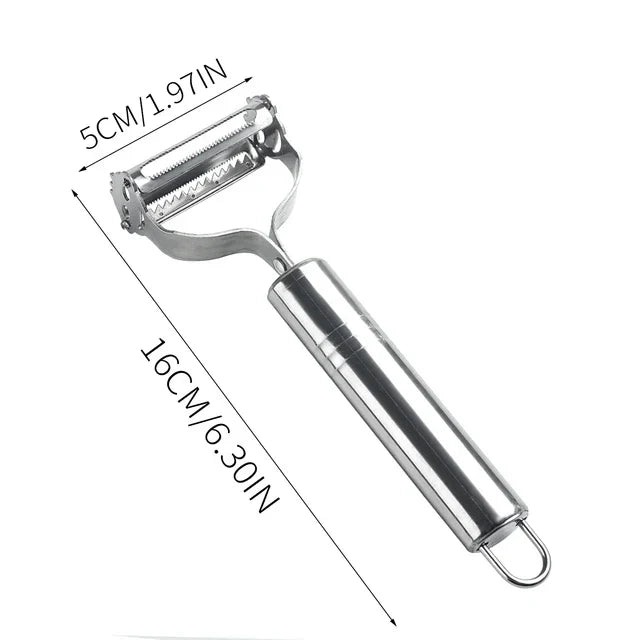 Stainless Steel Julienne Peeler and Vegetable Slicer | Kitchen Tool