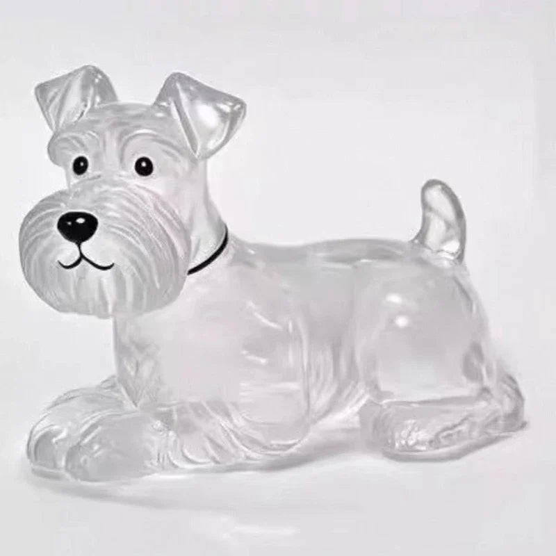 Clear Puppy Hair Memorial Keychain | Pet Fur Keepsake Capsule DIY Pendant