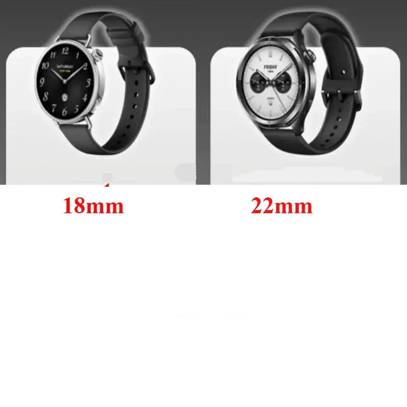 Garmin 18/20/22mm Quick Release Leather and Silicone Magnetic Band