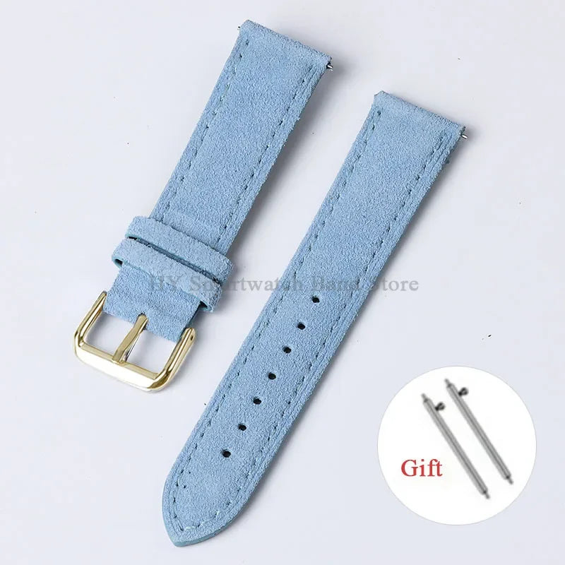 Garmin 18/20/22mm Quick Release Vintage Suede Leather Band