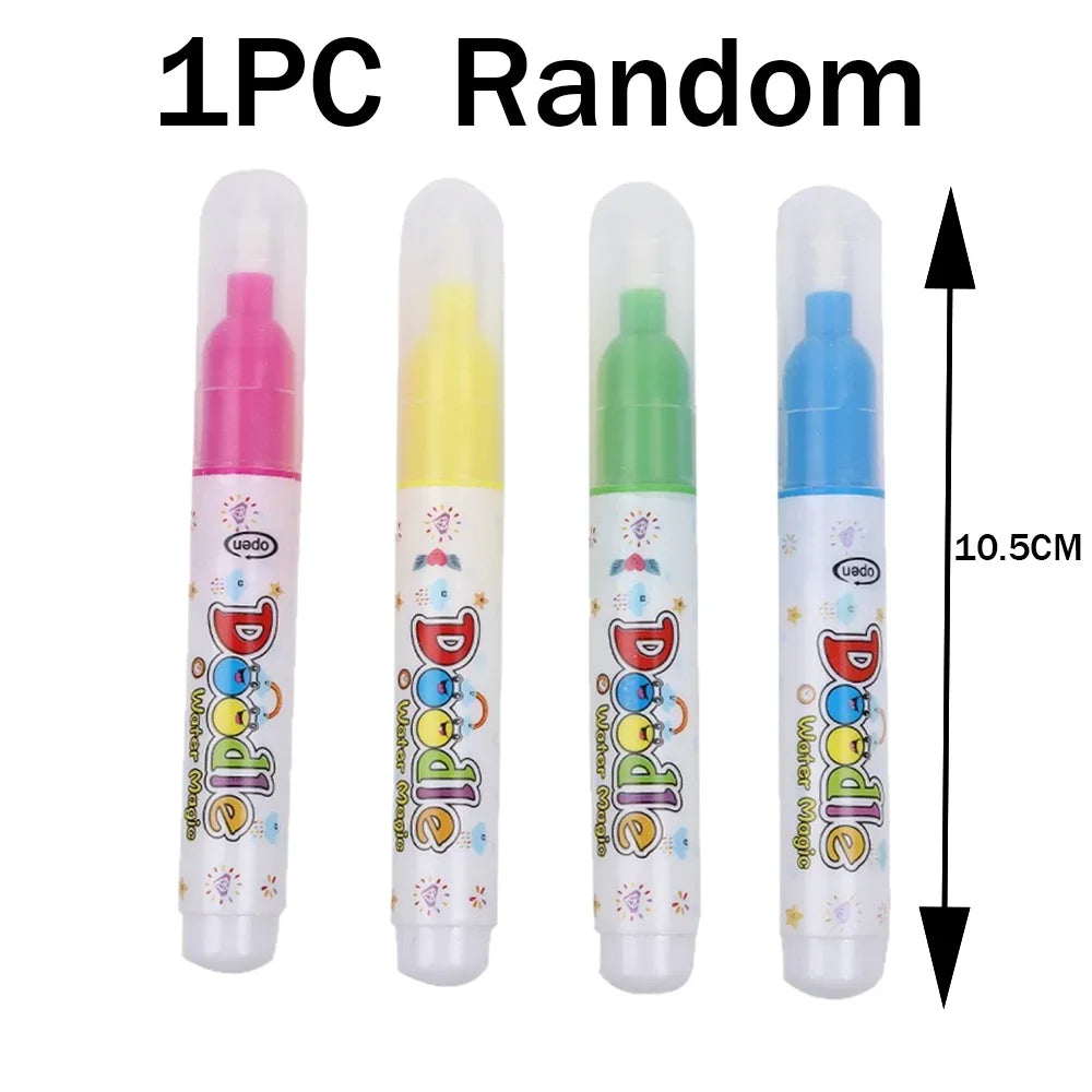 Magic Water Drawing Book | Reusable Coloring Pad with Pen for Kids Gift