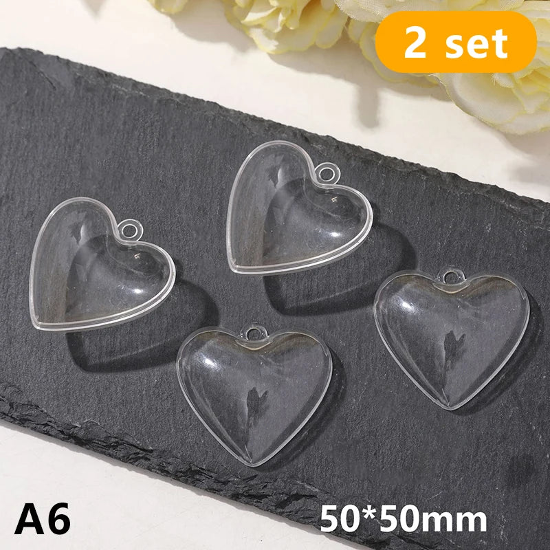 Pet Hair Keepsake Box | 2-Pack Transparent Dog Cat Fur Storage Container for DIY Memorial Decoration