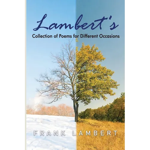 Lambert's Collection of Poems for Different Occasions - Paperback