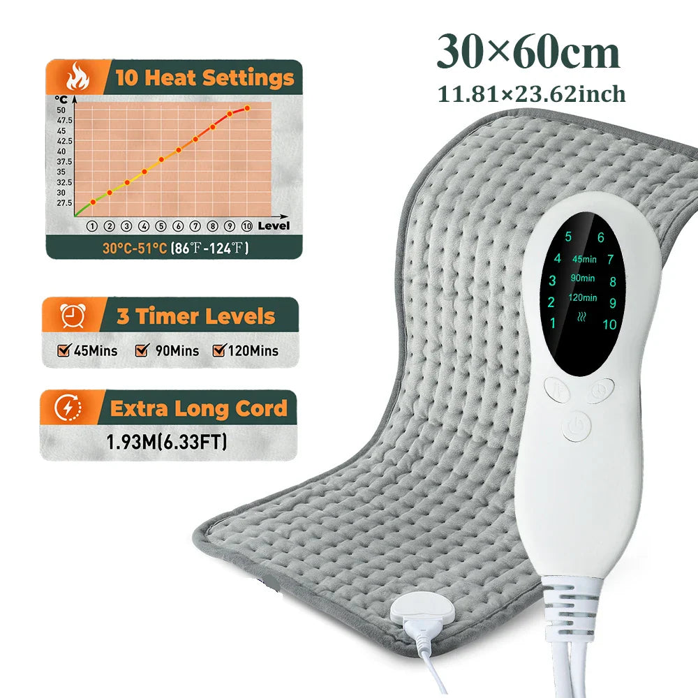 Agdoad Electric Heating Pad For Cramps With 9 Temperature Settings