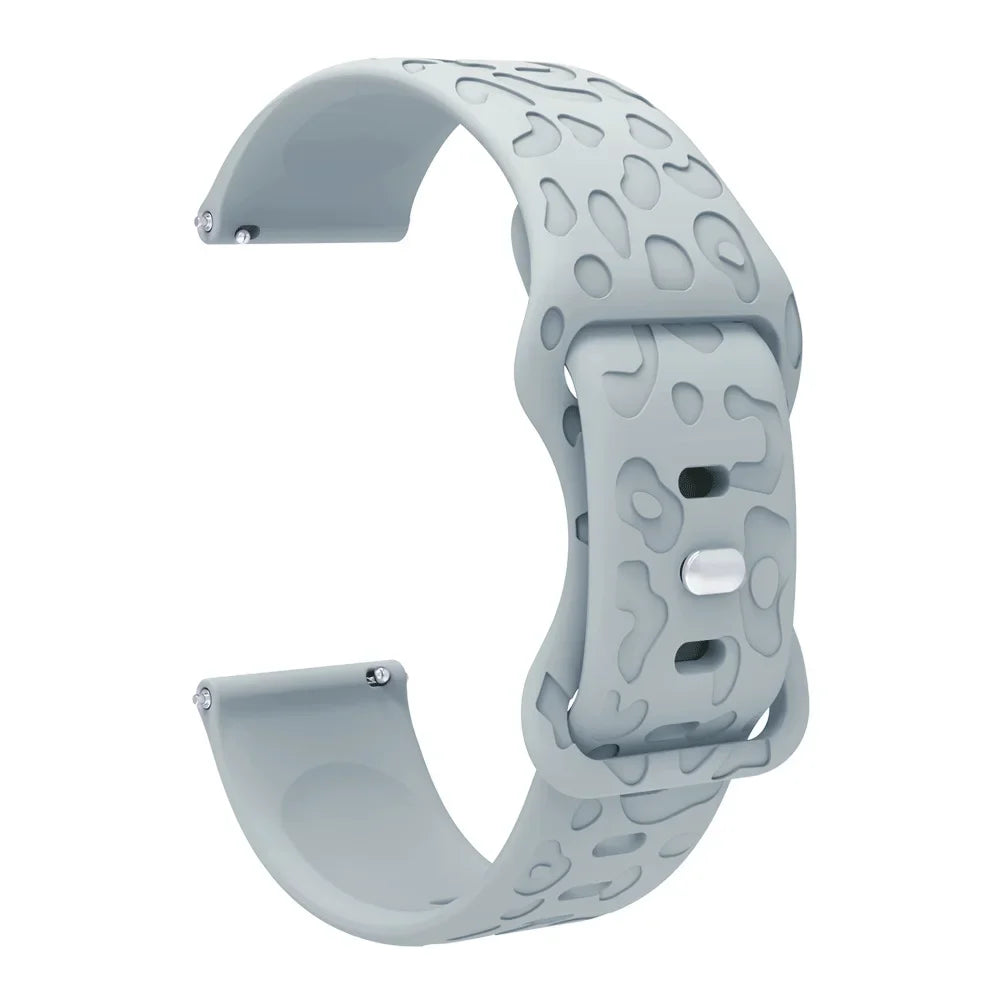 Amazfit Balance, GTR, GTS & Bip Leopard Print Silicone Band