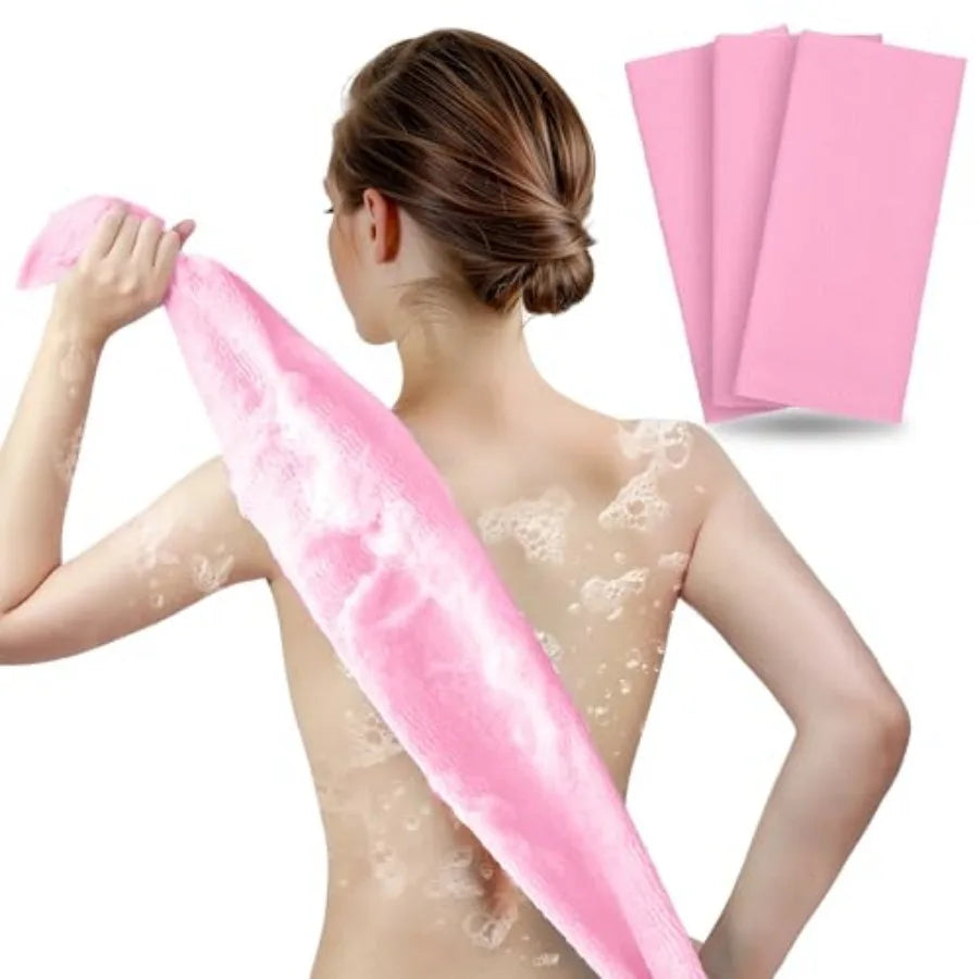 Exfoliating Washcloth And Body Scrubber 3 Pack Japanese Washcloth