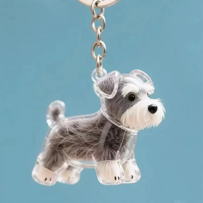 Clear Puppy Hair Memorial Keepsake Capsule | Pet Fur Container DIY Pendant Keychain