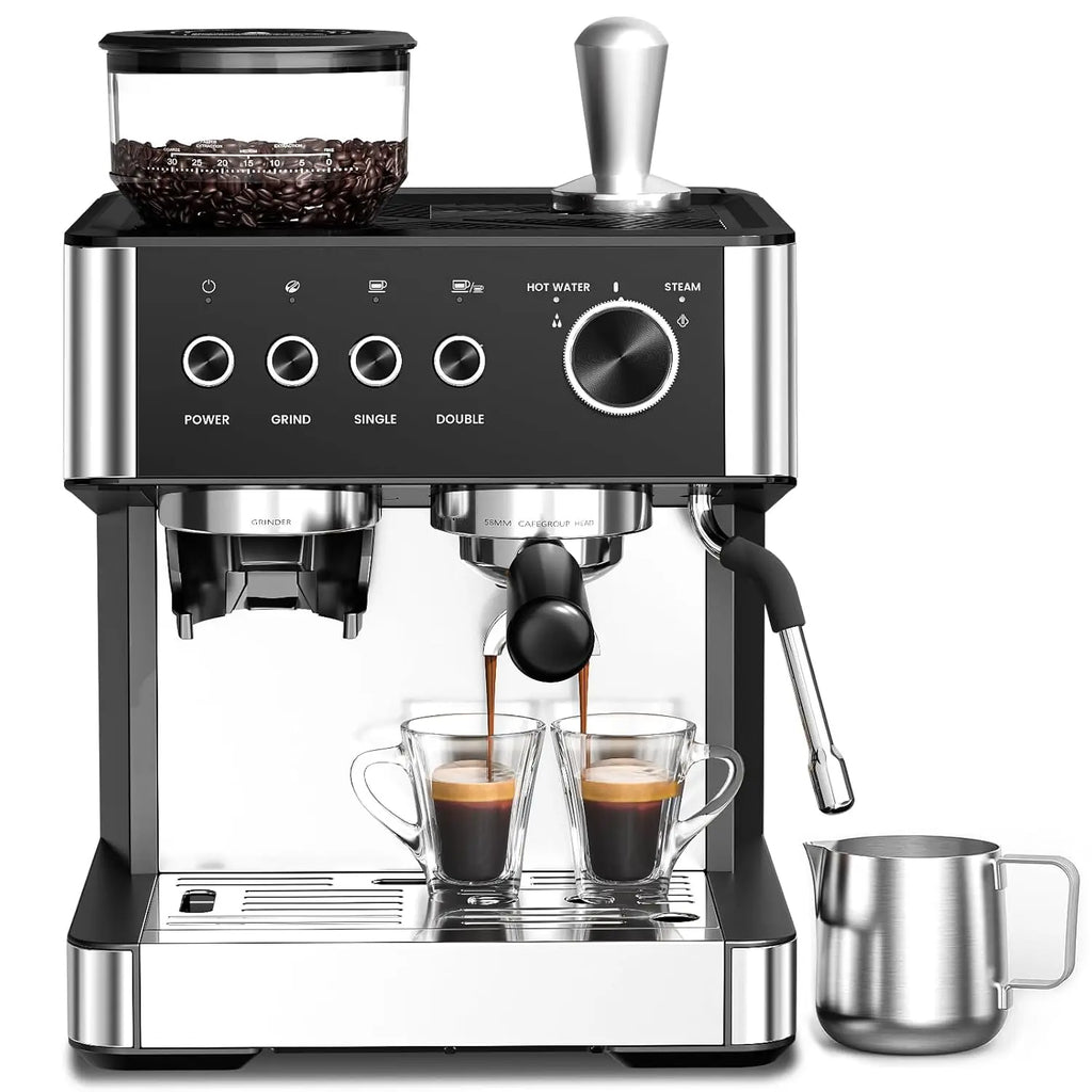 Espresso Machine 20 Bar With Grinder And Milk Frother