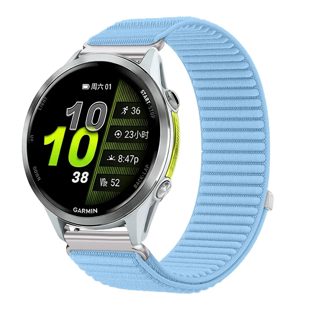 Garmin 18/20/22mm Quick Release Breathable Ribbed Nylon Loop Band