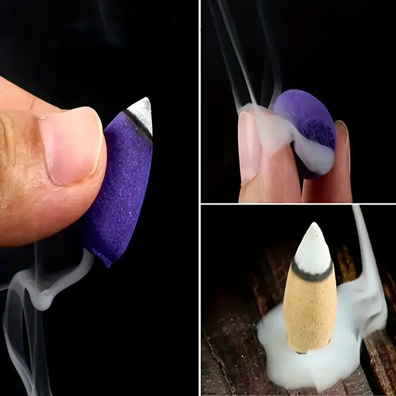 Mixed Waterfall Backflow Incense Cones Lavender Sandal Multi Scented
