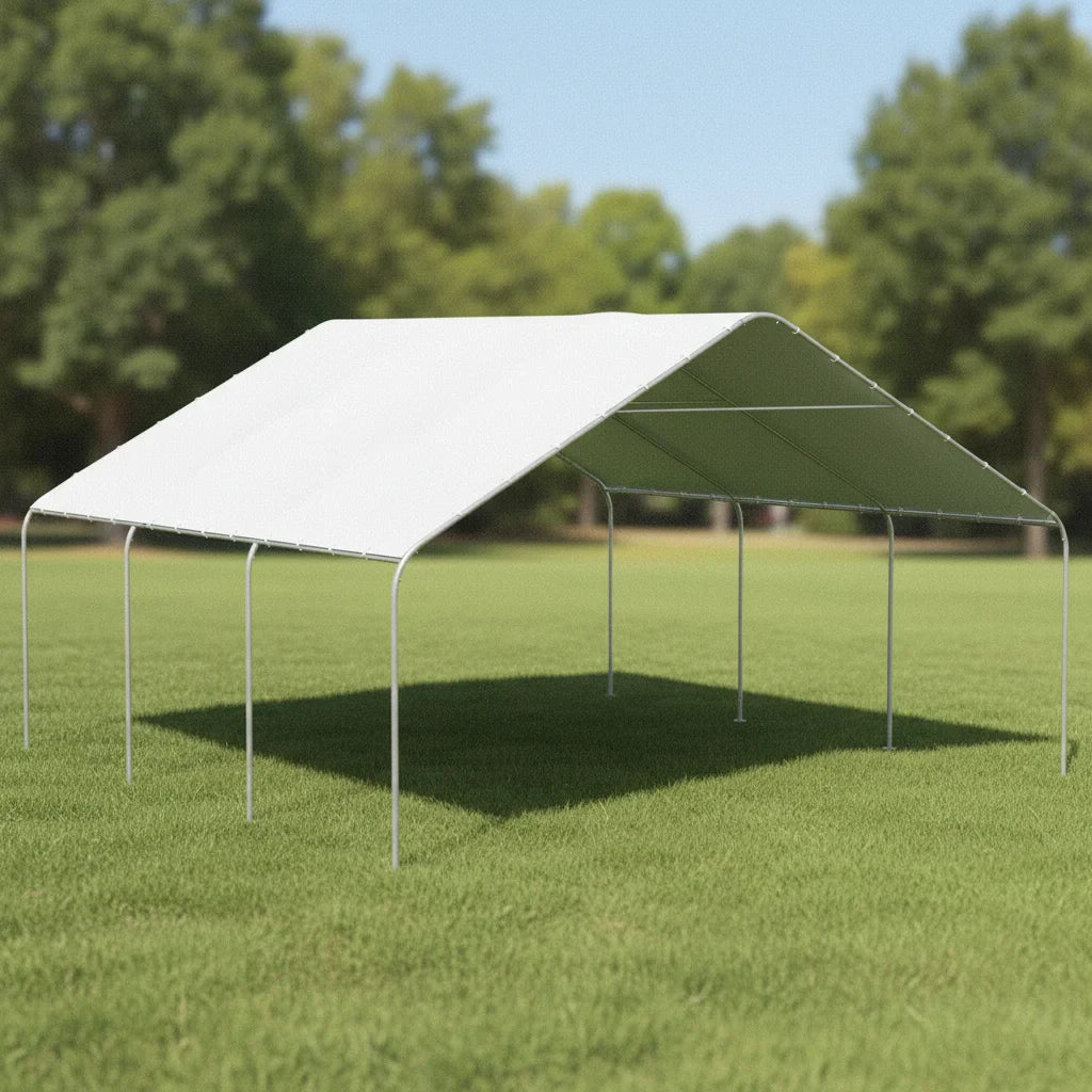 Heavy Duty Carport Canopy Portable Garage With Galvanized Steel Frame