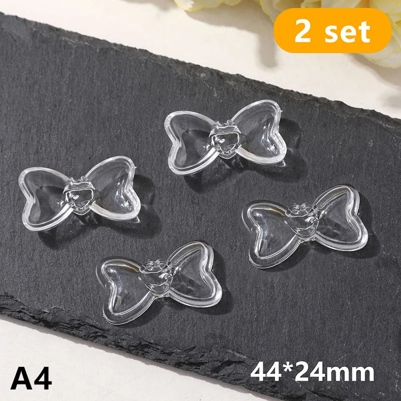 2pcs Pet Hair Keepsake Box | Transparent Dog Cat Fur Storage for DIY Memorial Decor