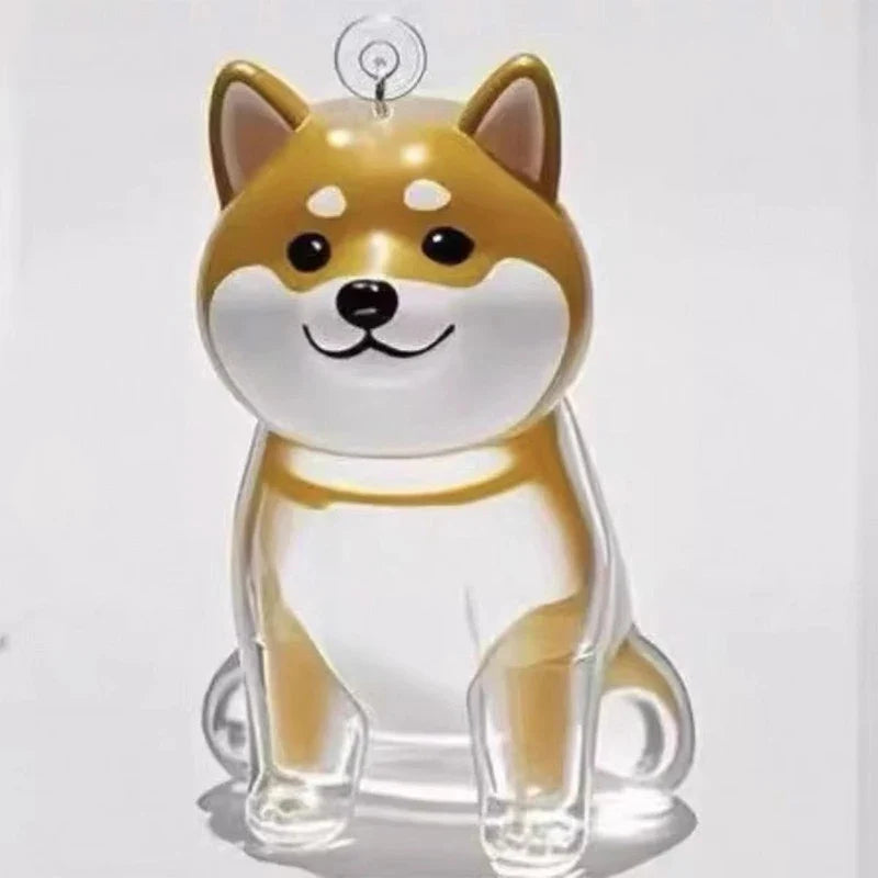 Clear Puppy Hair Memorial Keepsake Capsule | Pet Fur Display Keychain
