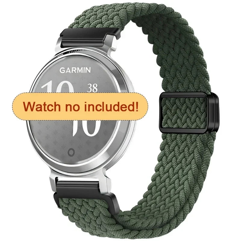 Garmin Lily 2 & 2 Active 14mm Braided Nylon Magnetic Band
