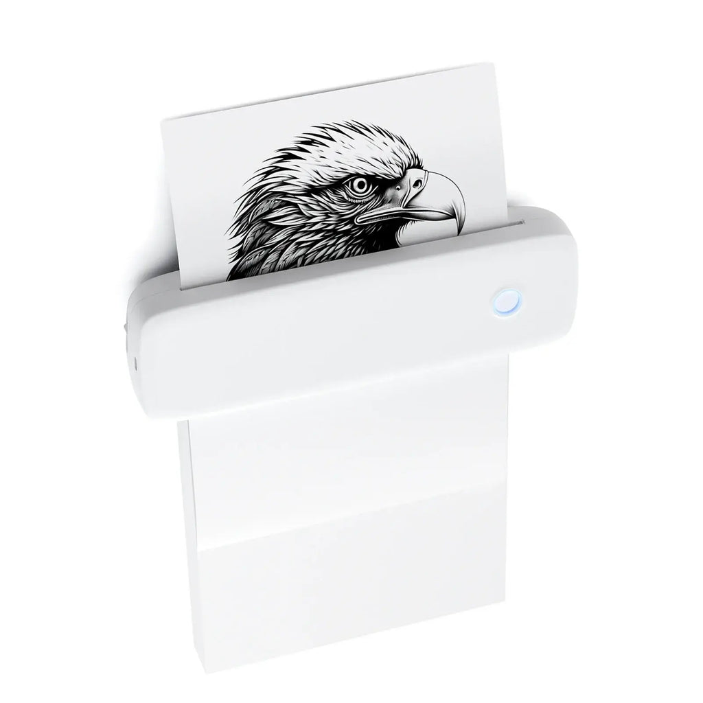 Portable Thermal Transfer Printer Wireless&USB Connect with Mobile Computer 56mm/77mm/107mm/210mm/216mm