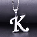 26 Letters Necklace Stainless Steel Initial Necklaces Pendant Big