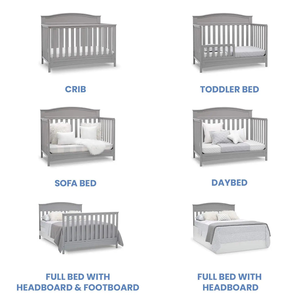 Emery 4-In-1 Convertible Baby Crib Pack Of 1 For Nursery