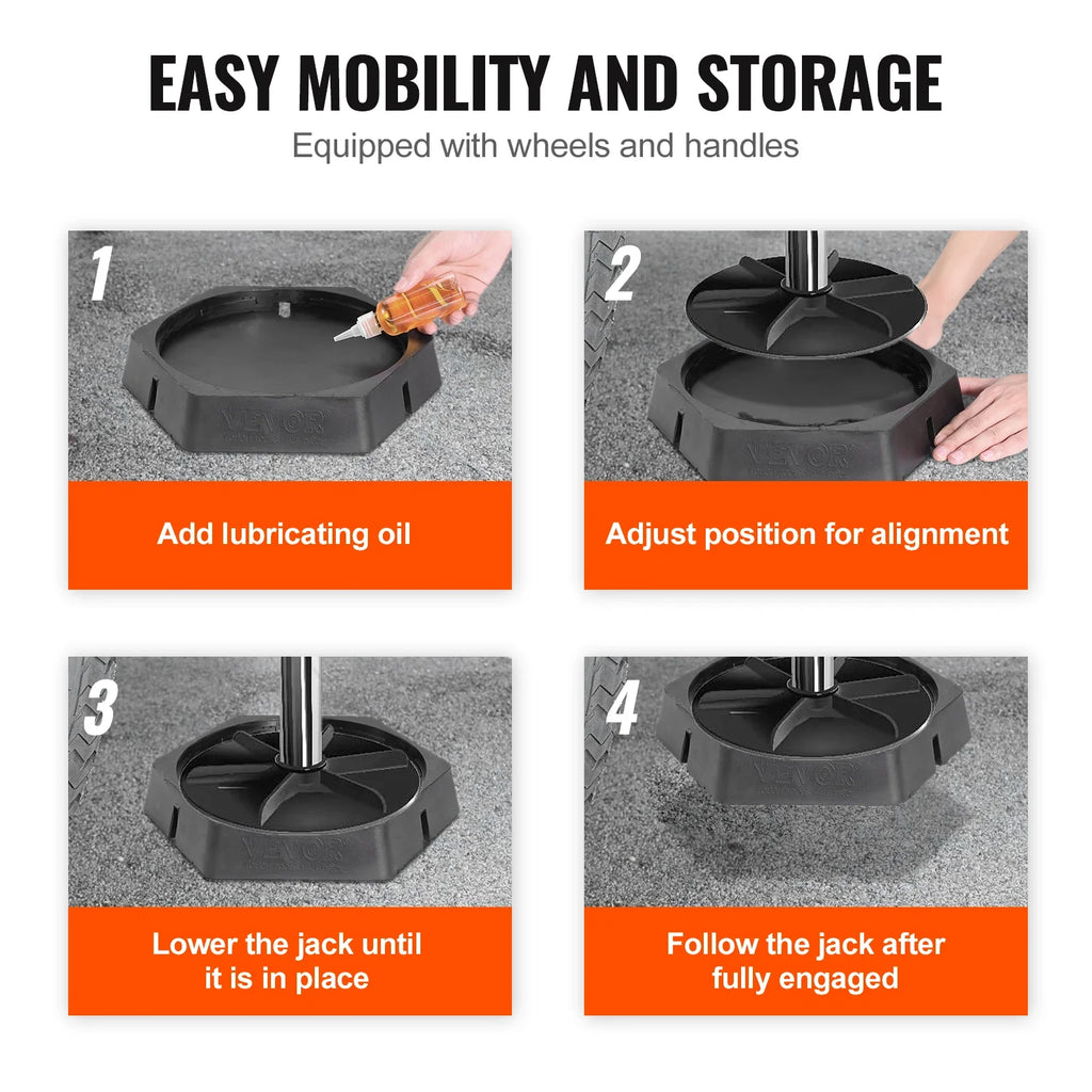 SucceBuy RV Leveling Pads Round Landing Feet Jack Stabilizers Rubber
