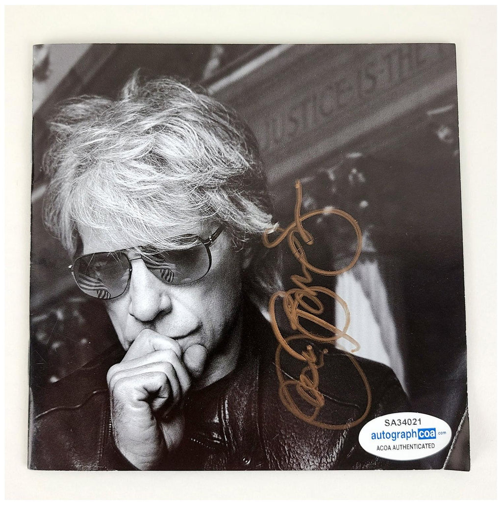 Jon Bon Jovi Signed Autographed 2020 CD Cvr Album LP ACOA
