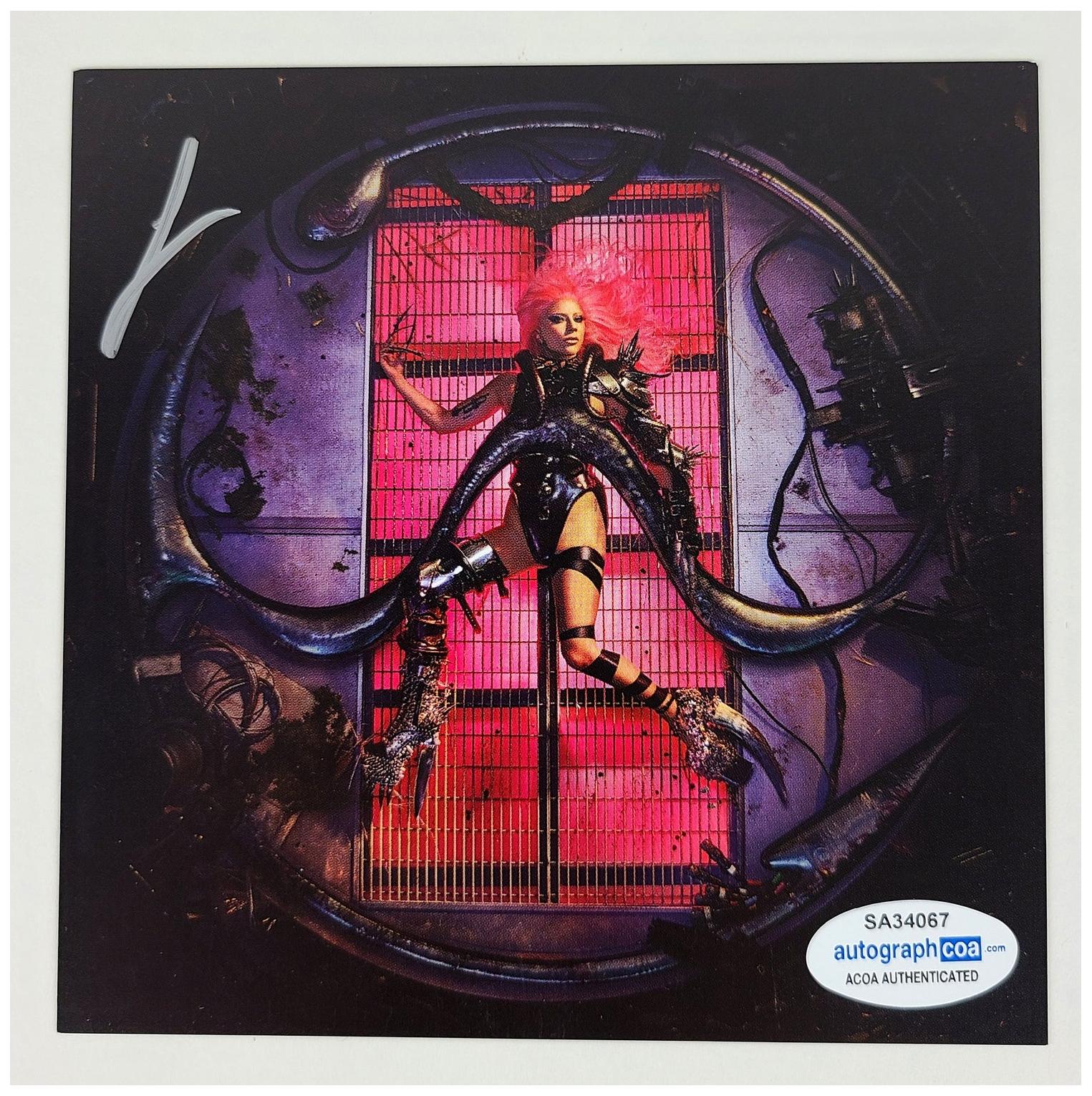 Lady Gaga Signed Chromatica CD Cvr Lp Album ACOA