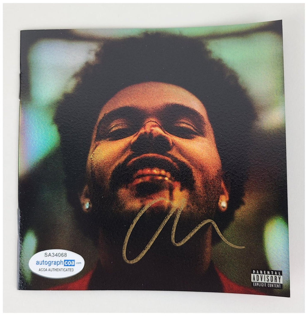 The Weeknd Signed After Hours Autographed CD Cvr LP Album ACOA