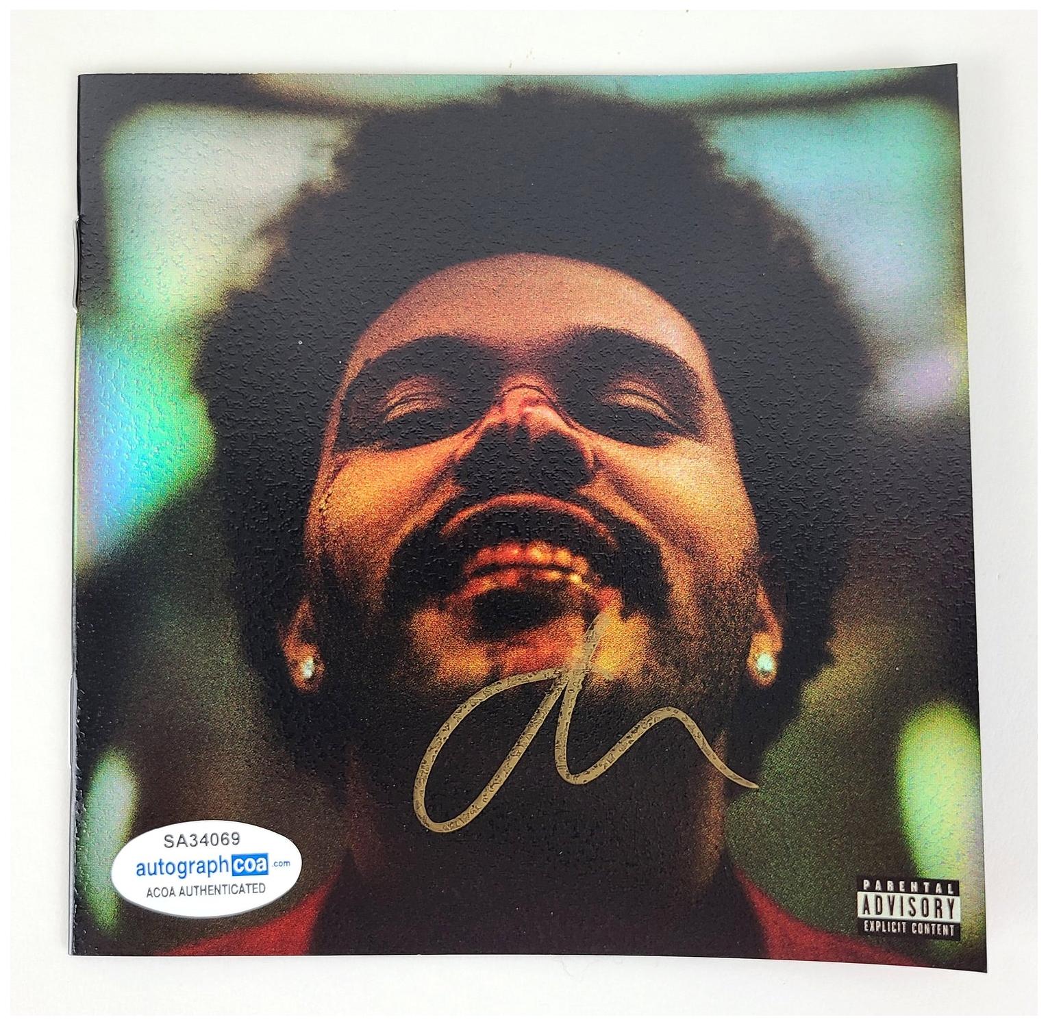 The Weeknd Signed After Hours Autographed CD Cvr LP Album ACOA