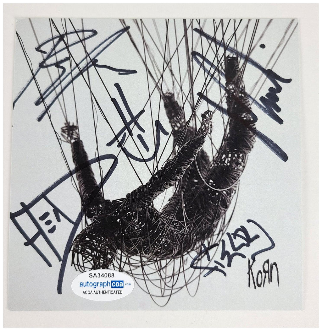 Korn Signed The Nothing CD Cvr Lp Album Jonathan Davis + ACOA