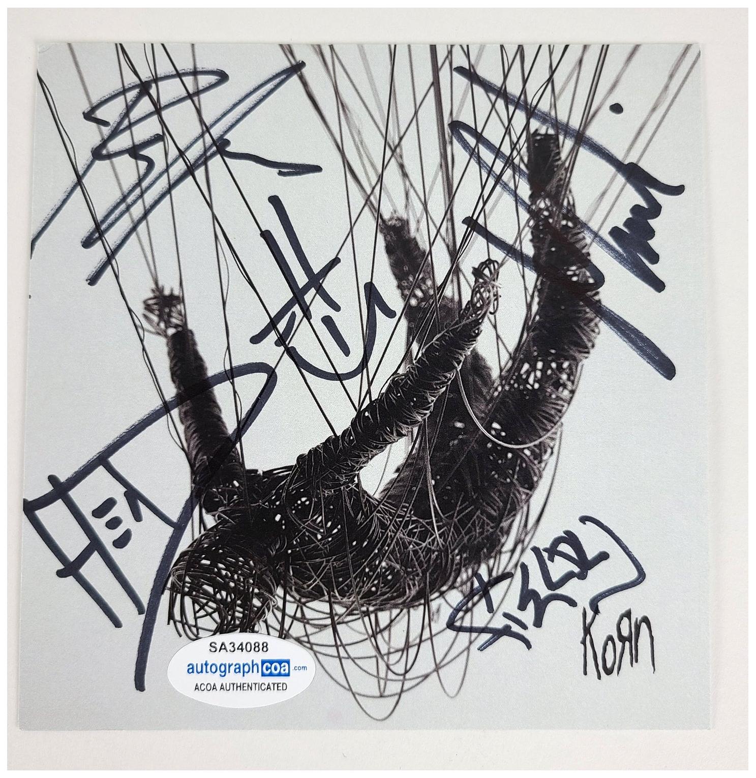 Korn Signed The Nothing CD Cvr Lp Album Jonathan Davis + ACOA
