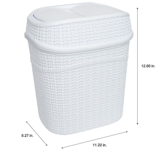 SAILOR KNOT TRASHCAN (9,5 LT) - WHITE