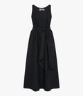 Sarong Linen Dress | Black