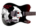 Tobin Bell Saw Jigsaw Movie Signed Custom Graphics Guitar ACOA