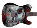 Tobin Bell Saw Jigsaw Movie Signed Custom Graphics Guitar Exact Proof ACOA