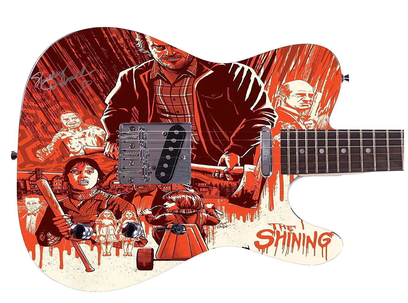 Shelley Duvall The Shining Movie Signed Custom Graphics Guitar ACOA