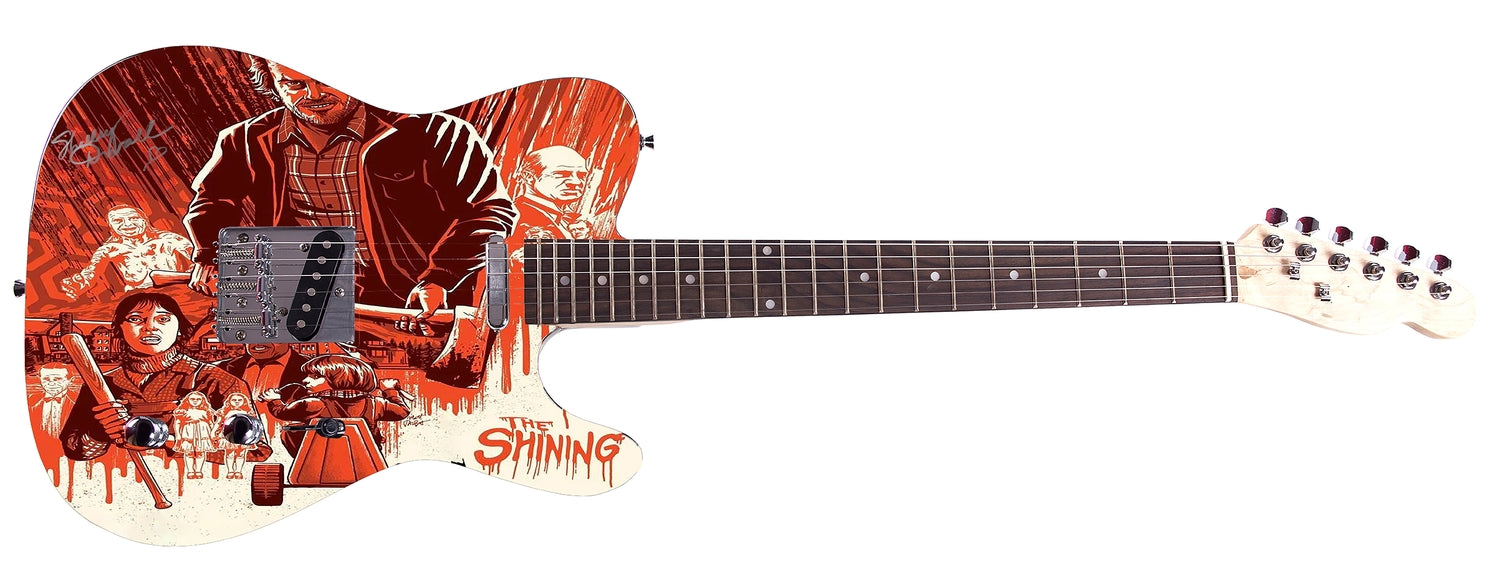 Shelley Duvall The Shining Movie Signed Custom Graphics Guitar ACOA