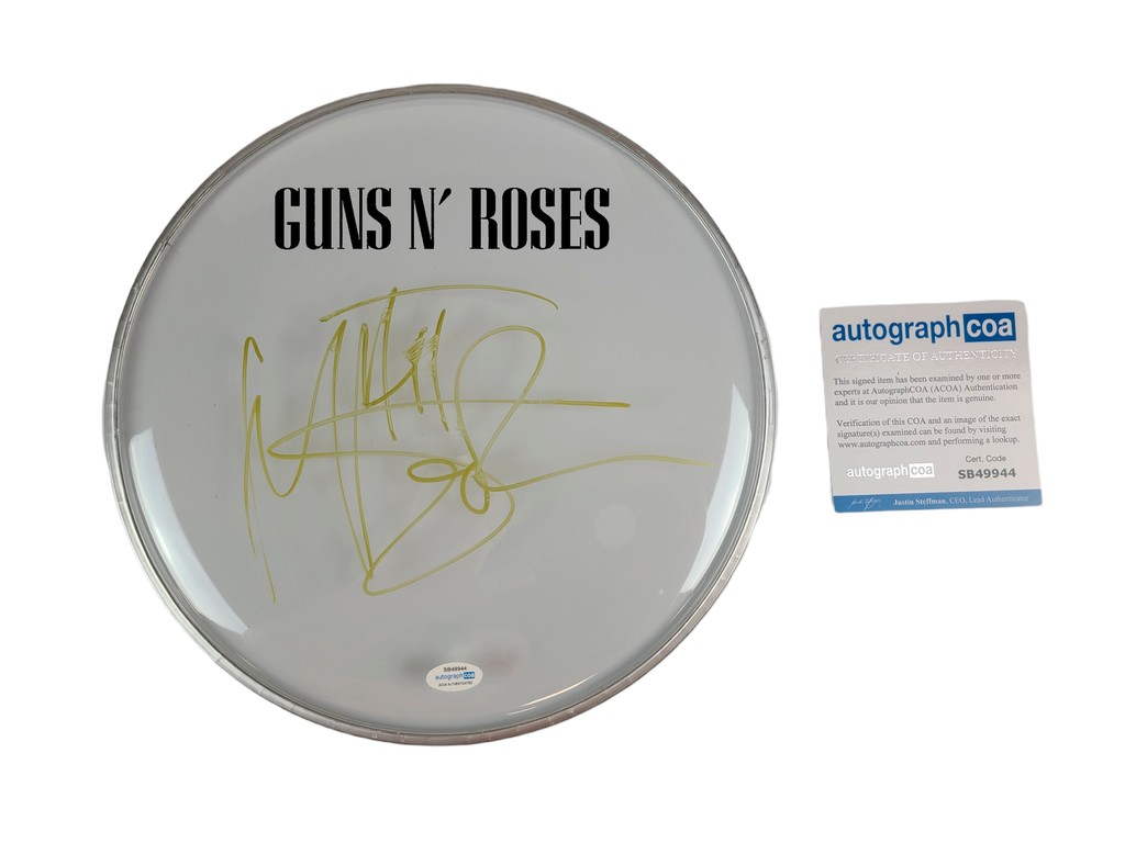 Guns N Roses Matt Sorum Autographed Custom Framed Drum Head Drumhead Display ACOA