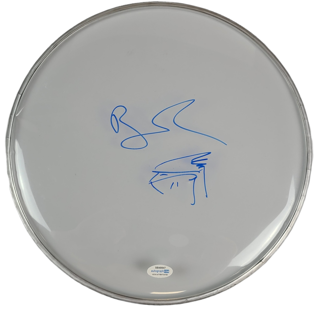 Ben Folds w Piano Sketch Signed Autographed Custom Framed Drum Head Display