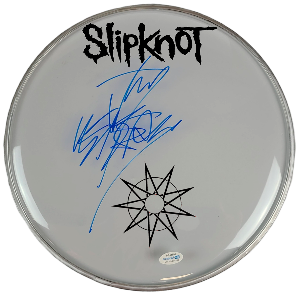 Slipknot Jay Weinberg Signed Custom Framed Drum Head Drumhead Display ACOA