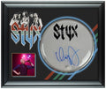 Styx Dennis DeYoung Signed Custom Framed Drum Head Drumhead Display ACOA
