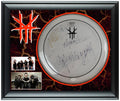 Hellyeah Signed Vinnie Paul Plus Framed Drum Head Drumhead Display ACOA