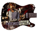 Chuck Norris Signed Autographed 1/1 Custom Graphics Photo Guitar ACOA