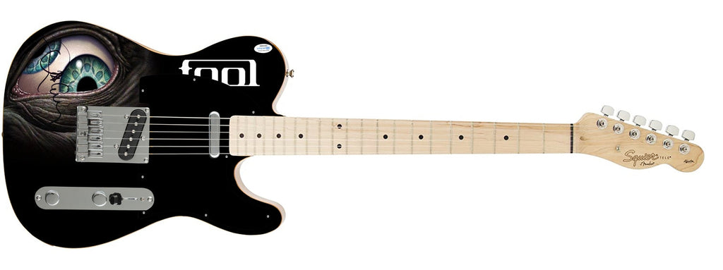 Tool Danny Carey Signed Fender Autographed 1/1 Custom Graphics Photo Guitar ACOA