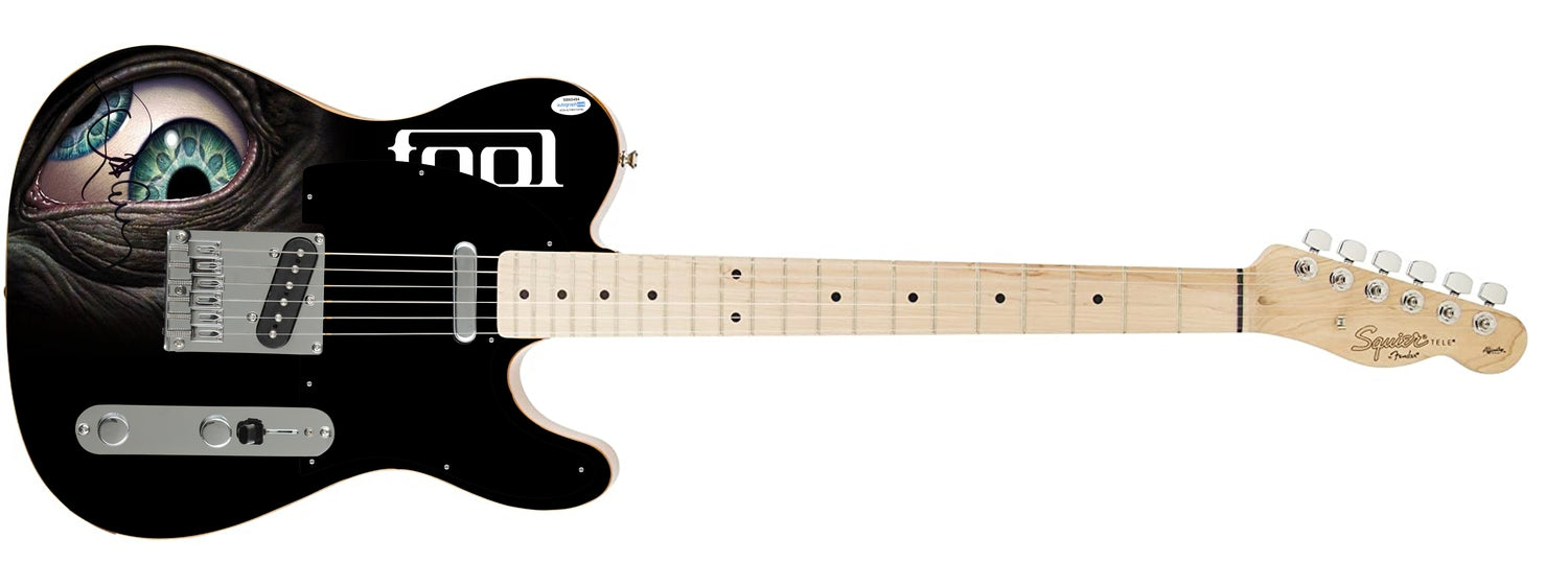 Tool Danny Carey Signed Fender Autographed 1/1 Custom Graphics Photo Guitar ACOA