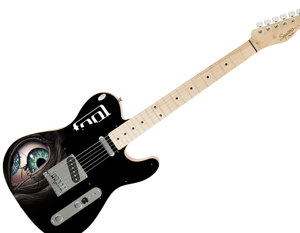 Tool Danny Carey Signed Fender Autographed 1/1 Custom Graphics Photo Guitar ACOA